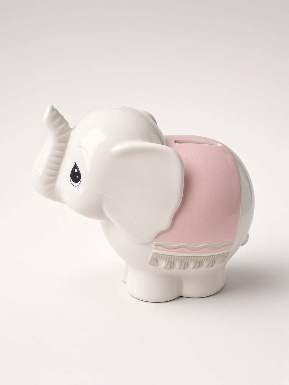 Precious Moments Pink Elephant Ceramic Piggy Bank